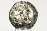 Polished Pyrite Sphere - Peru #193037-1